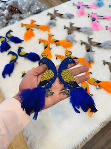 Descubre parches de pájaros bordados con cuentas y detalles vibrantes, ideales para prendas, manualidades, bolsos, accesorios y proyectos. - Product Image 3