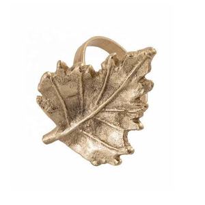Nuevo Juego de Anillos para Servilletas de Latón con Diseño de Hoja de Arce, Color Dorado, 8 Piezas, para Decoración de Mesa en Bodas, Cumpleaños y Fiestas - Product Image 6