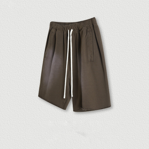 Men's Solid Color 100% <b>Polyester</b> <b>Shorts</b> Elastic Waist Casual Breathable Quick Dry Mid Rise with Pockets Customized Colors Gym - Product Image 5