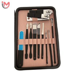 Kit de manucure et pédicure de luxe avec logo personnalisé, ensemble professionnel de soins des ongles en acier inoxydable, trousse de voyage, vente en gros OEM - Product Image 3