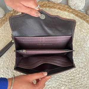 Cartera Larga de Cuero Genuino con Diseño de Naipes, Estilo Vintage, con Correa de Muñeca Desmontable, para Mujer, 2026 - Product Image 6