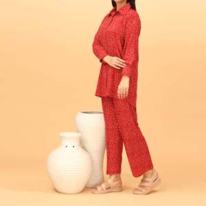 Pantalon de costume pour femme en lin 2PC Collection PW4074 - Product Image 2