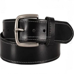 Proveedor al por mayor de cinturón informal de cuero de primera calidad para hombres pedido al por mayor hecho en India tamaños personalizados disponibles - Product Image 4