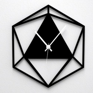 Modern Art Deco Wedding <b>Wall</b> <b>Clock</b> Mechanical Movement Silent Operation Hourly <b>Chime</b>-Minimalist Contemporary Creative Statement - Product Image 2