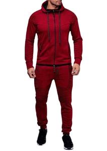 Survêtements de sport ajustés de luxe de haute qualité pour hommes Ensembles de sweats à capuche avec logo personnalisé Vêtements au genou avec capuche à la mode - Product Image 3