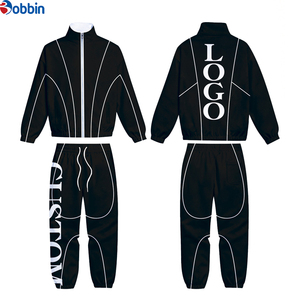 Conjunto Deportivo Cortavientos para Hombre, Ropa de Moda, Conjunto Deportivo Cortavientos 2 en 1 con Cintura Elástica, Diseño Casual Sólido - Product Image 2