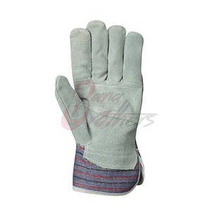 ถุงมือหนังนิรภัยสำหรับทำงาน พิมพ์โลโก้ได้ ราคาประหยัด ถุงมือหนังสำหรับผู้ชายเพื่อความปลอดภัยของมือ - Product Image 3