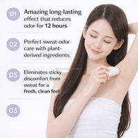 Déodorant corporel solide personnalisé à la senteur florale K-Beauty, booster de peau, marque privée