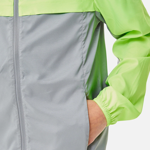 Conjunto Deportivo Unisex Verde Neón para Otoño, Chaqueta Ligera y Transpirable con Capucha, Pantalones Cortos Cómodos para Entrenamiento Informal - Product Image 6