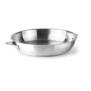 Padella combinata in acciaio inox da 12 pollici con manico ausiliario per una cottura uniforme - Product Image 1