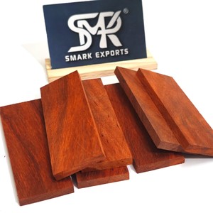 Plaquettes de manche de couteau en bois de sang premium, ébauches en bois dur exotique, matériau de manche personnalisé pour la fabrication de couteaux professionnels - Product Image 6