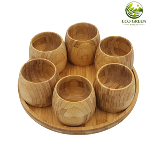 Taza de Bambú Green Living, Taza de Madera Natural, Vajilla Reutilizable Sostenible, Estilo de Vida Ecológico - Product Image 3