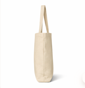 Bolsa de compras reciclada ecológica impresa a medida con precio de mayoreo, bolsa de lona de algodón orgánico lisa impresa con logotipo - Product Image 3