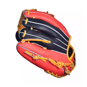 Gants de baseball respirants avec design palmé, finition en cuir de qualité supérieure pour l'entraînement au baseball et les matchs de club - Product Image 1