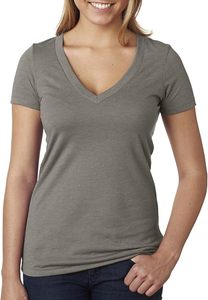 เสื้อยืดคอกว้างผู้หญิง แห้งเร็ว ปักลาย  ผ้าถักเรียบ สีพื้น สำหรับฤดูร้อน - Product Image 3