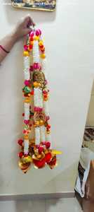 Toran de Lona con Cuentas y Diseño Floral Art Deco Tradicional, con Diseño de Loro Colgante, para Decoración del Hogar en Diwali, Bodas, Cumpleaños y Eventos Naturales - Product Image 5