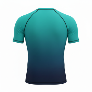 Camiseta de compresión sublimada de manga corta de calidad premium, transpirable, con costuras duraderas, para entrenamiento de MMA, BJJ y surf. - Product Image 2