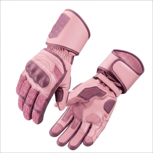 Guantes de Motocicleta Retro de Verano, Transpirables, de Cuero Genuino, con Función Táctil, Protección para Puños y Palmas, para Hombres, Carreras, Motocross - Product Image 3