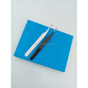 Pinzas Profesionales de Acero Inoxidable para Extensión de Pestañas, con Punta Suave de Precisión, para Salones de Belleza - Product Image 1
