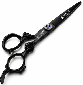 NYBL-55 5.5inch Straight <b>Left</b>-<b>handed</b> <b>Scissors</b> JAPAN 440C Sharp 58-59HRC Hardness Stainless Steel Handle Barber Shears Hair 28 - Product Image 3