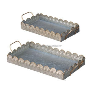 ชุบสังกะสีรอบโลหะให้บริการถาดสำหรับบ้านสำนักงานพรรคจัดงานแต่งงานสปาที่ให้บริการ - Product Image 1