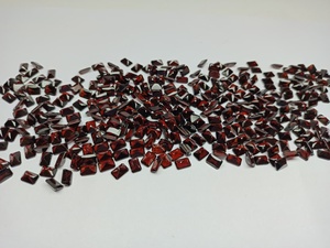Granate Rojo Natural de Zambia, Corte Princesa Octogonal de 6*8 mm, Gema Certificada por Terceros para Fabricación de Joyería al por Mayor - Product Image 2