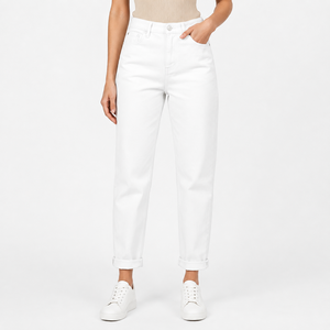 Jeans droits personnalisés pour femmes, coupe slim, denim 2026, jean pour femme, pantalon en denim ample surdimensionné - Product Image 5