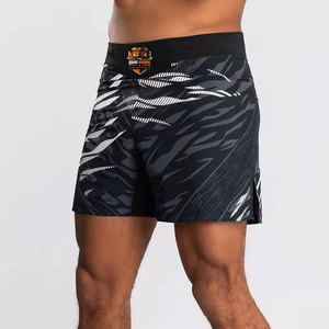 Pantalones Cortos de Entrenamiento MMA para Hombre, Ligeros, de Secado Rápido, Cómodos y Duraderos, de Poliéster/Algodón, Personalizables, sin Costuras Delanteras, para Grappling y Artes Marciales - Product Image 3