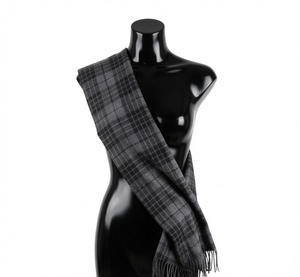 Bufanda Escocesa de Tartán 100% Lana, Tejida a Mano, Premium, Personalizable, para Mujer, Accesorio de Vestir para Adultos - Product Image 1