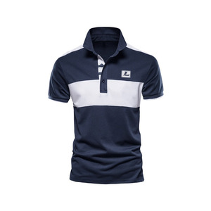 Chemise confortable pour homme en coton et polyester à séchage rapide, avec design personnalisé, manches courtes et tissu tricoté - Product Image 1