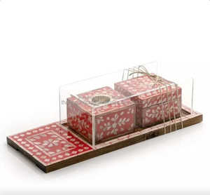 Exclusive Pearl Glow Mother of Pearl Incense Burner Set Handmade Arabic Mubkhar for Ramadan Eid and Elegant Home InteriorStyling - Product Image 2