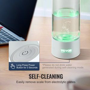 Bouteille d'eau hydrogénée portable de 380 ml/13,4 oz, générateur d'eau hydrogénée, technologie SPE, ioniseur d'eau riche en hydrogène - Product Image 6