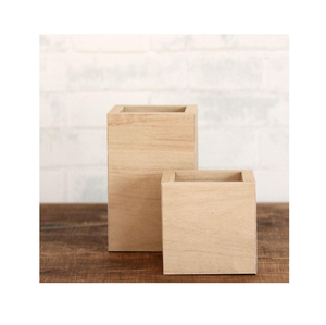 Porte-stylos et support à crayons classiques en bois massif faits à la main - Organisateur de bureau durable et élégant pour bureau, artisanat naturel - Product Image 5