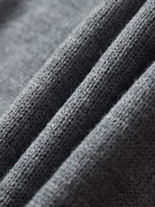 Autumn Winter Men's Anti-Pilling 100% Wool Sweater Cross-Border Fashion Character Pattern Front Logo New 9766 <b>Chenille</b> Knitted - Product Image 4