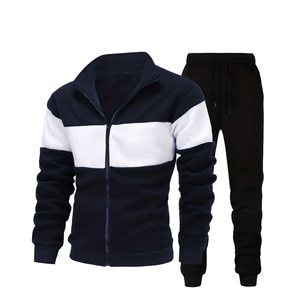 Survêtement décontracté à capuche pour homme, style gym, coupe classique, imprimé uni, vêtements de sport pour l'entraînement et le confort quotidien - Product Image 1