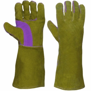 Gants de soudage en cuir de vachette renforcé haute performance, certifiés CE, antistatiques, robustes, pour la construction et la sécurité - Product Image 5