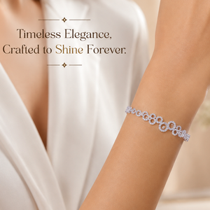 0.90 TCW Natural Diamond <b>Bangle</b> <b>Bracelet</b> | Brilliant Cut IGL Certified | Vintage White Gold Jewelry | Engagement Wedding Gift - Product Image 1