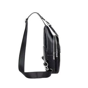 Sac messager en cuir véritable fait main sur mesure, décontracté et tendance, sac à bandoulière pour homme avec fermeture éclair - Product Image 3