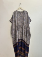 Robe de nuit en soie de sari vintage, modèle unique et assorti