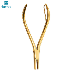Pince à micro-anneaux pour extensions capillaires en acier inoxydable, outil professionnel de pose et de retrait de perles, prix de gros pour salons - Product Image 3