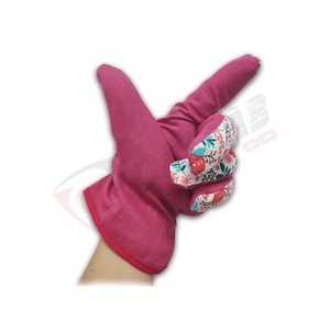 ถุงมือไนไตรล์สีขาวระบายอากาศได้พร้อมข้อมือยาวพิมพ์ลายดอกไม้ถุงมือป้องกันทำงานทำสวนเคลือบในลาเท็กซ์ - Product Image 4