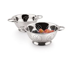 Bol passoire profond en acier inoxydable de haute qualité, égouttoir facile, filtre à aliments en maille métallique pour un usage quotidien en cuisine - Product Image 1