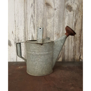 Arrosoir en métal galvanisé de qualité supérieure, gris antique, outil de jardin décoratif, décoration de ferme, pour usage intérieur et extérieur - Product Image 4