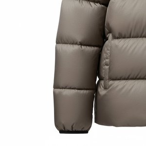 New Top Selling Custom Design Men's High Quality <b>Light</b> Brown Down <b>Puffer</b> <b>Jackets</b> Breathable Hooded Bubble <b>Jackets</b> Outwear Trendy - Product Image 4