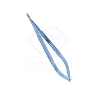 Porte-aiguilles micro-joncquilles Jacobson - lames droites recouvertes de TC avec verrouillage, manche rond en titane, 16,5 cm, par MEDICAB INSTRUMENTS - Product Image 1