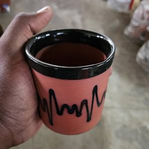 Handmade Eco-Friendly Pack 6 Reusable 250 ML Organic Clay Traditional Cups India Exporter Drinking Water <b>Tea</b> Lassi Beer Bulk - Product Image 3