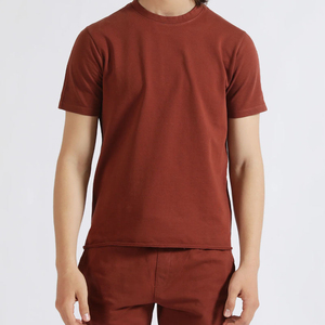Ensemble décontracté deux pièces pour homme, tendance, personnalisable, en coton tricoté respirant, sans coutures, pour l'été (T-shirt et short) - Product Image 3