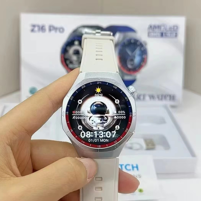 Hot Z16 Pro Smart Watch Men HD Screen BT Calling NFC Ultra-low Latency Outdoor Compass Sport Fitness Bracelet Smart Watch