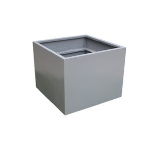 Jardinera Rectangular de FRP, Diseño Minimalista Gris, para Jardín, Flores, Plantas Verdes, Uso en Interiores y Exteriores, Pintada, Resistente - Product Image 1