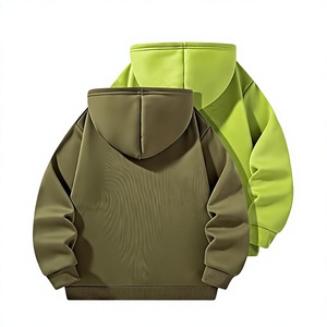 Color Block Winter Lined Boys Eco-Friendly Breathable Hoodie Pullover Sweatshirt Long Sleeve Fleece Polyester/Cotton Casual Wear - Product Image 2